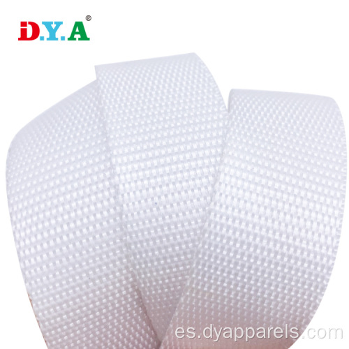 25 mm de 25 mm de White White Multi Color PP Webbing